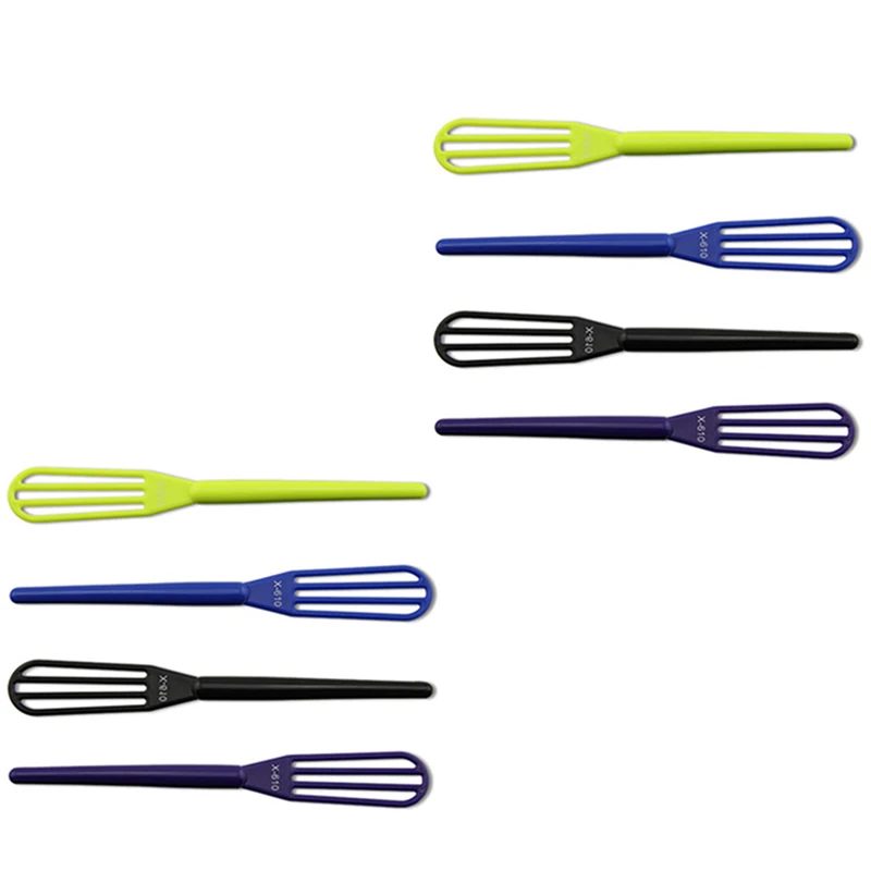 M04K 10 ピース/パックプロサロン理髪染料クリーム泡立て器プラスチックヘアミキサー理髪スターラーブレンダーヘアケアスタイリングツール