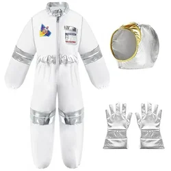 Spaceman Space Suit Cosplay Costume Children Astronaut Boys Girls Performing Props Halloween Party Dress Up Birthday Gift
