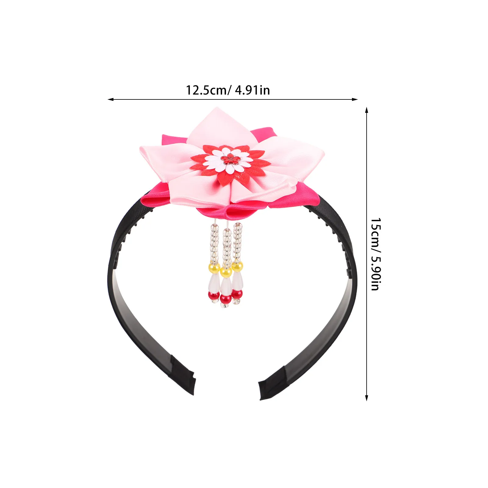 Traditional Hair Band Festival Headwear Flower Accessories Headbands Tassels Hairpin for Women Bridal