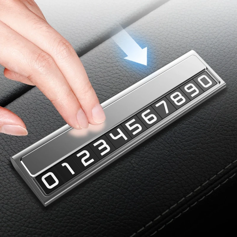 1 قطعة بطاقة ركن السيارة المؤقتة رقم الهاتف حامل هاتف السيارة لوحة رقم الهاتف اكسسوارات السيارات التصميم