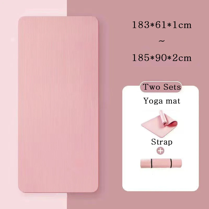 

Manufacturers Wholesale Home Yoga Mat Non-Slip Nbr Lengthened And Thickened 183-185cm Men And Women Dance Fitness Soundproof Mat