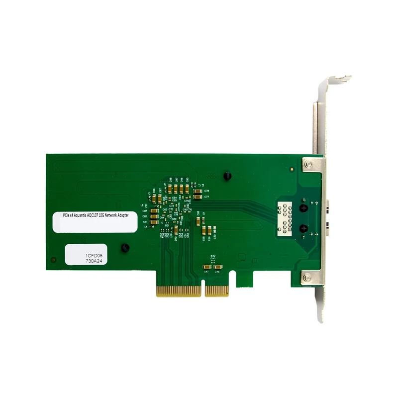 Pciex4 10G NIC Adapter With AQC107 Chipset High Performances 10Gbe Networks Adapter Only Single Port 10G Network Card