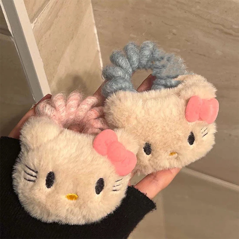 Kawaii Anime Cat Headwear, Faixa de cabelo, Anel para Mulheres, Moda Cartoon, Acessórios de Pelúcia Vintage, Presente para Meninas