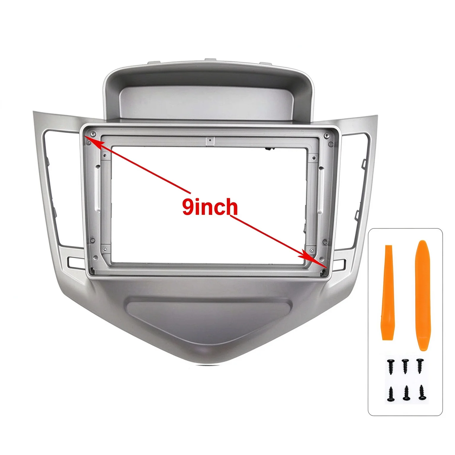 9 Inch 2 Din Android Car Radio Fascia Frame for Chevrolet Cruze 2009-2011 CD DVD Player Stereo Dashboard Screen Panel