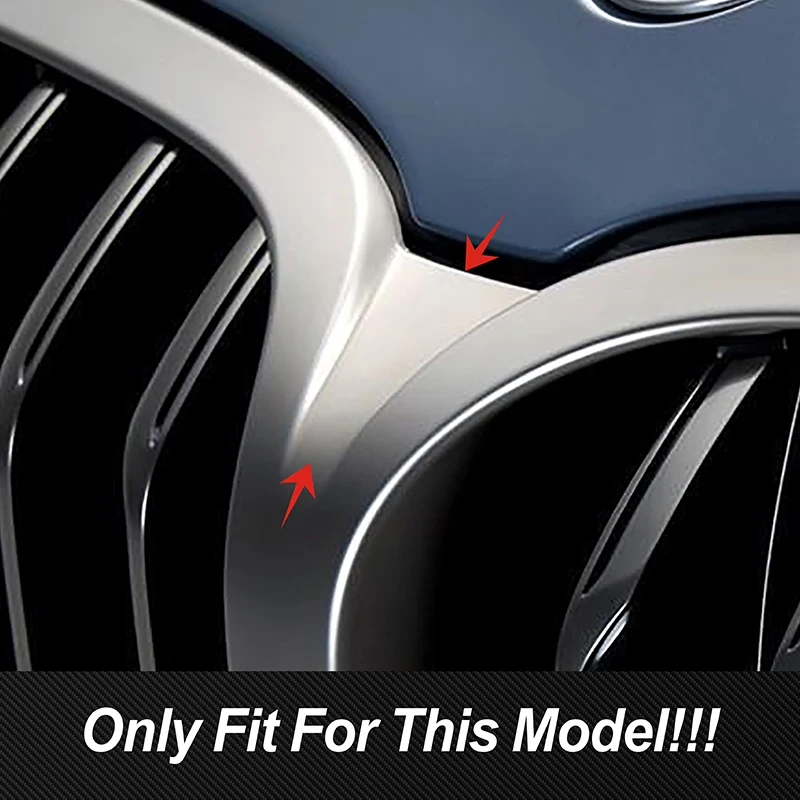 Car Head Front Mesh Grille Divider Center Cover Sticker Carbon Fiber For BMW 8 Series G14 G15 G16 2019-2023 Exterior Accessories