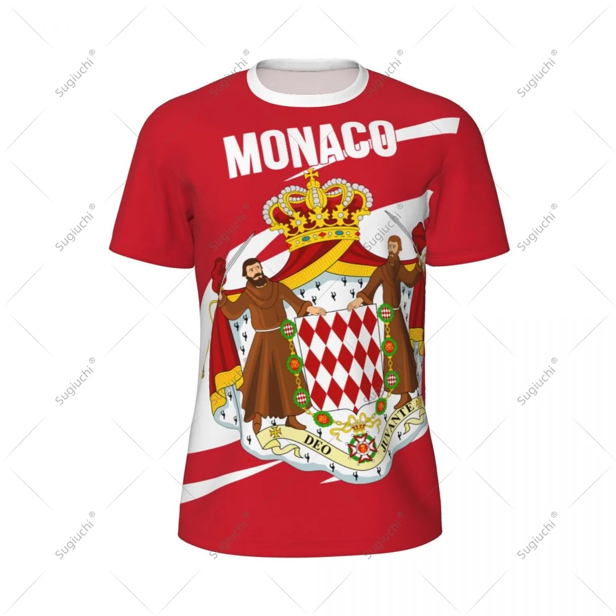Monaco Flag Men Sports T-shirt Women Tees jersey for Soccer Football Running Bike Tennis Fitness Fans