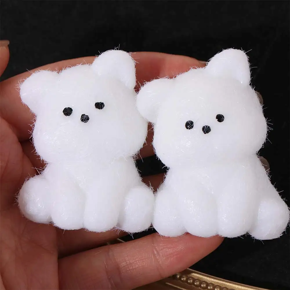 2PCS Cute With Flocking Taba Dog Squeeze Kneading Fuzzy Cartoon Fidget Soft Handmade Puppy Pinch Tricky