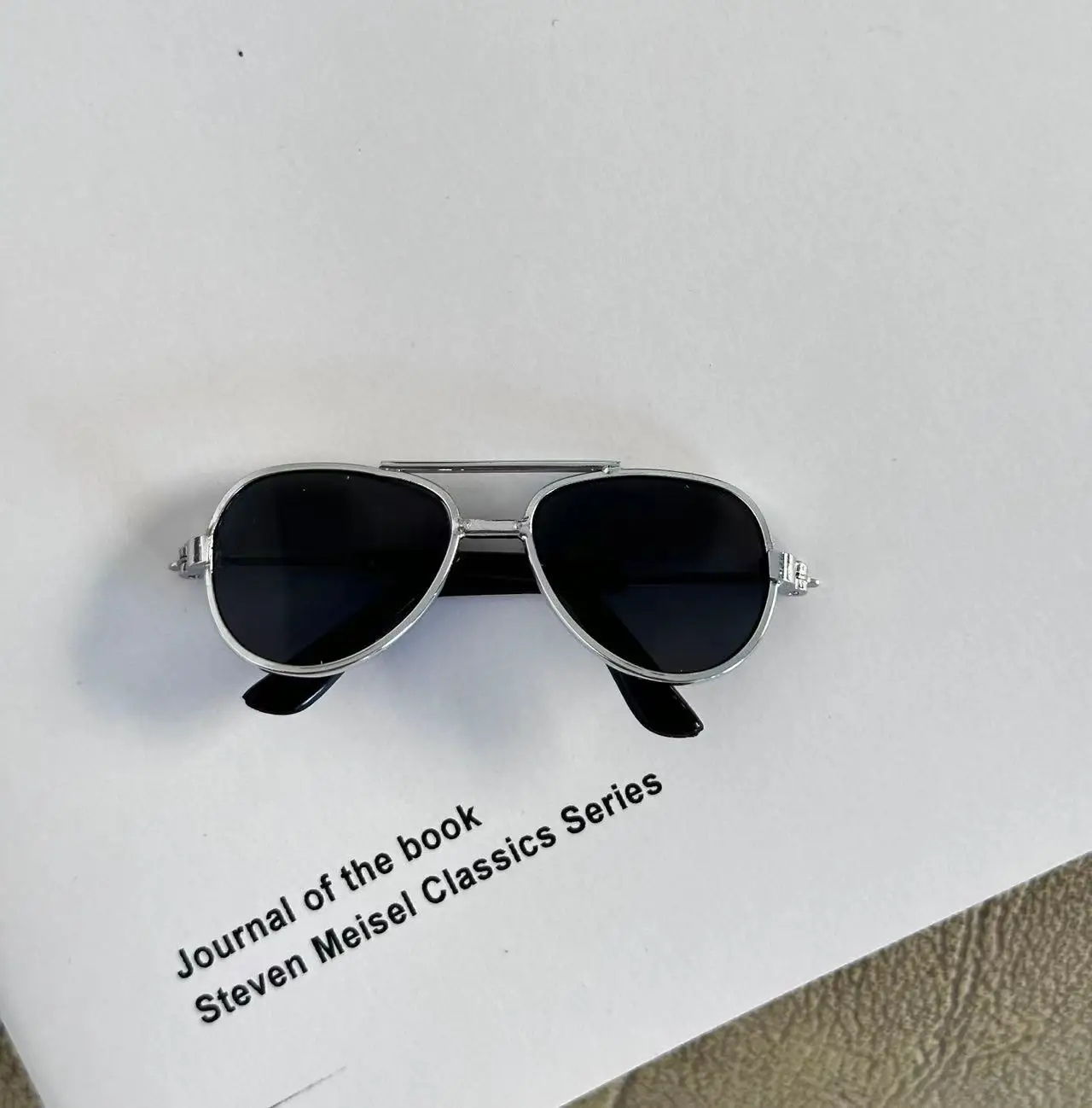 Gafas para Labubu sentado Macaron muñeca piloto gafas de Metal lindos Mini accesorios para figura de vinilo decoración de gafas elegante y fresca