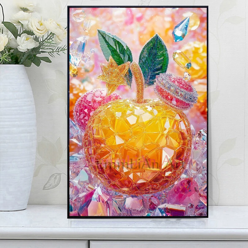 ชุดภาพเพชร 100% ฝีมือประณีต ลา - Fruit Roll Up บทวิจารณ์และราคา