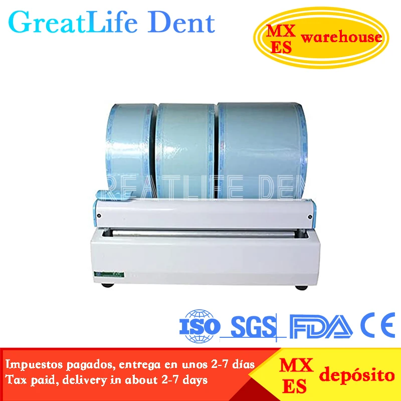 GreatLife Disinfection Sterilization Bag Packaging Sealer Automatic Sealing Machine Dental Sealing Machine Sterilization Roll