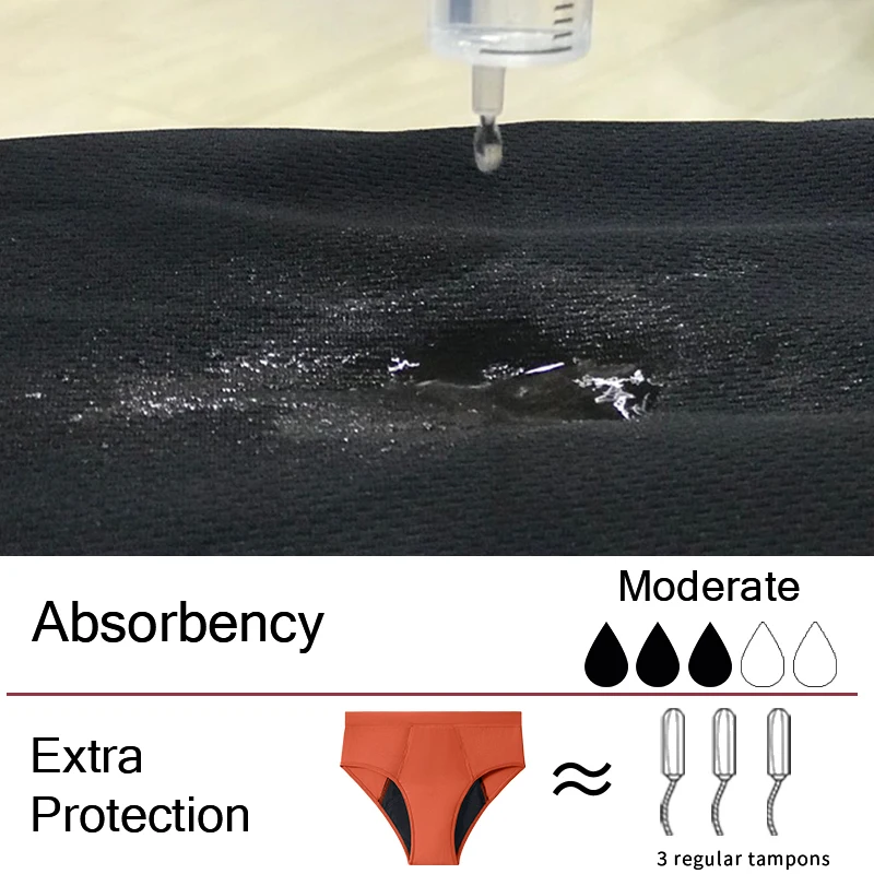 سراويل الحيض النسائية تدفق وفيرة فترة الحيض سراويل عالية الخصر دورة الحيض ماصة الملابس الداخلية سراويل مانعة للتسرب