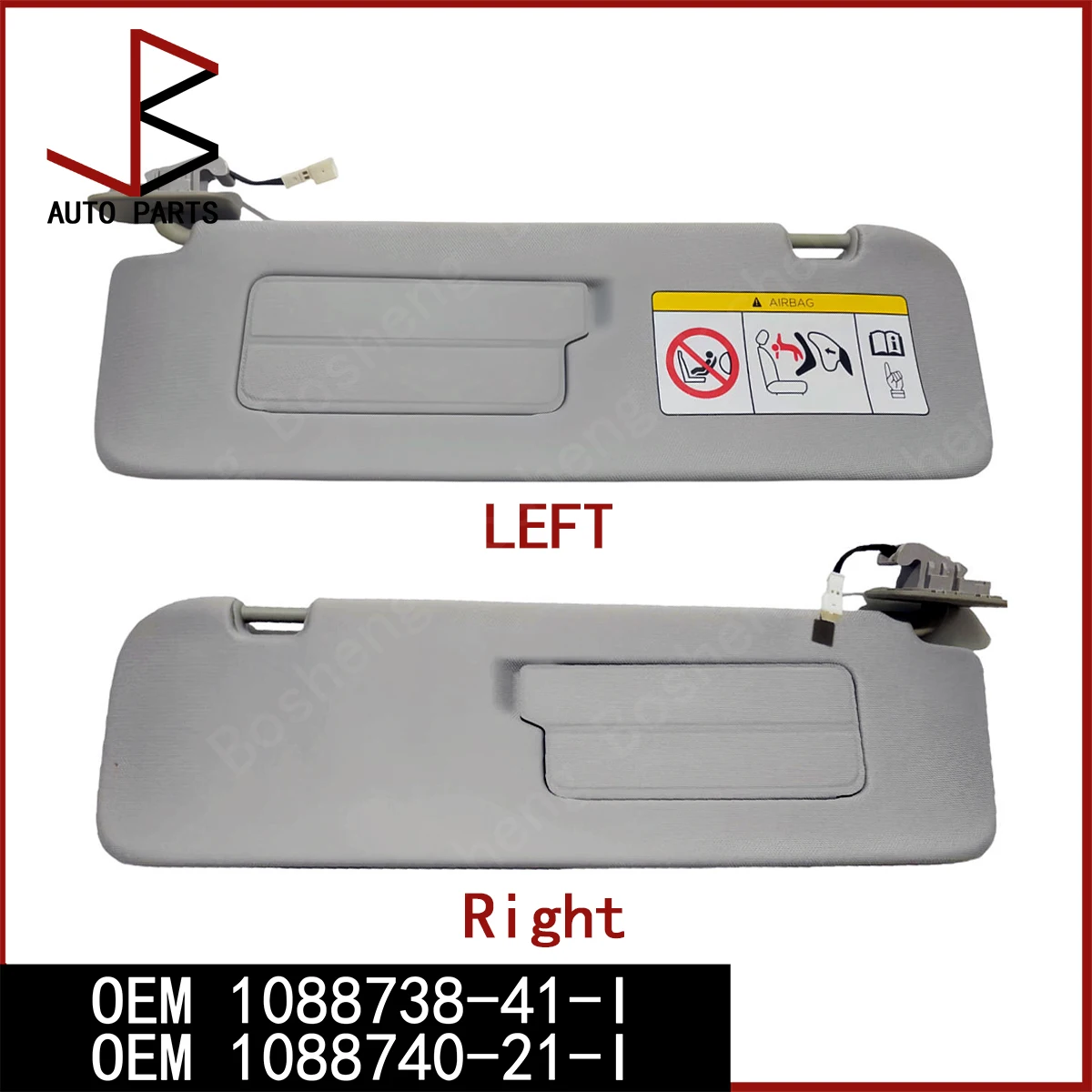 

For Tesla Model 3 2017-2023 Model Y 2020-2025 Onwards Left & Right Sun Visor OEM 1088738-41-I 1088740-21-I 1088738-01-I 1088740
