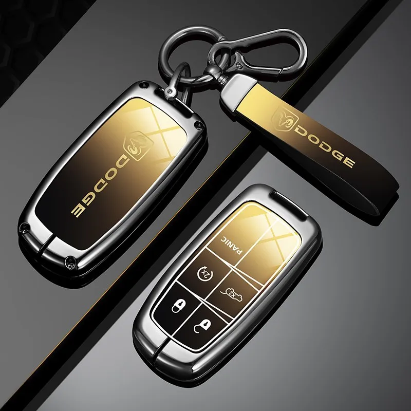 

New Car Smart Remote Keychain Case Cover Protector Shell Accessories For Dodge Ram 1500 Journey Charger Dart Challenger Durango