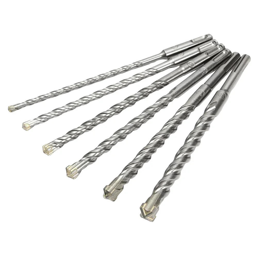 1pc 5-20mm Solid Carbide Masonry Drill Bit For SDS Plus Hammer Drill For Concrete Stone Brick Walls Drilling Tools
