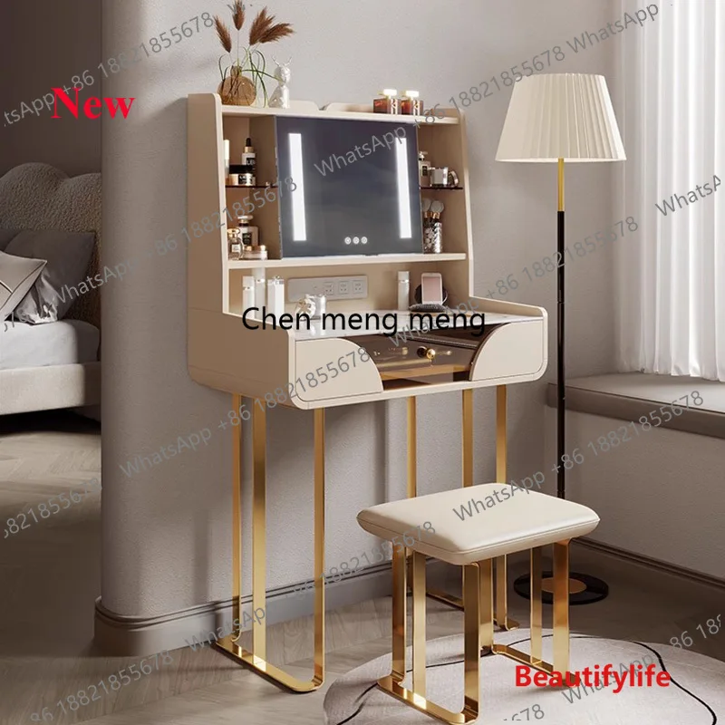 

Women Luxury Vanity Table Mid Century Makeup Drawers Chair Mirror Dressing Table Desk Modern Vestidores Postmodern Furniture