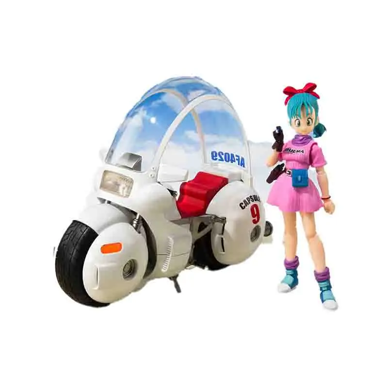 

In Stock Original BANDAI SPIRITS S.H.Figuarts SHF Bulma DRAGON BALL No.9 Bike 17CM Animation Model Toys Gifts