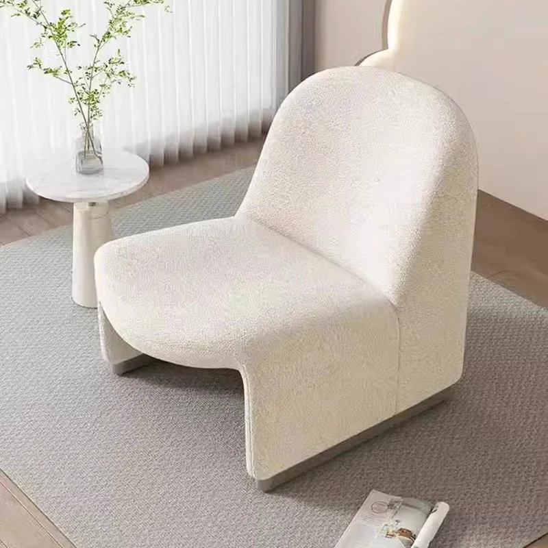 Interior Make Up Chair Reading Single Backrest Ergonomic Deck-chair Modern Living Room Chaise Nordique Design Replica Furniture