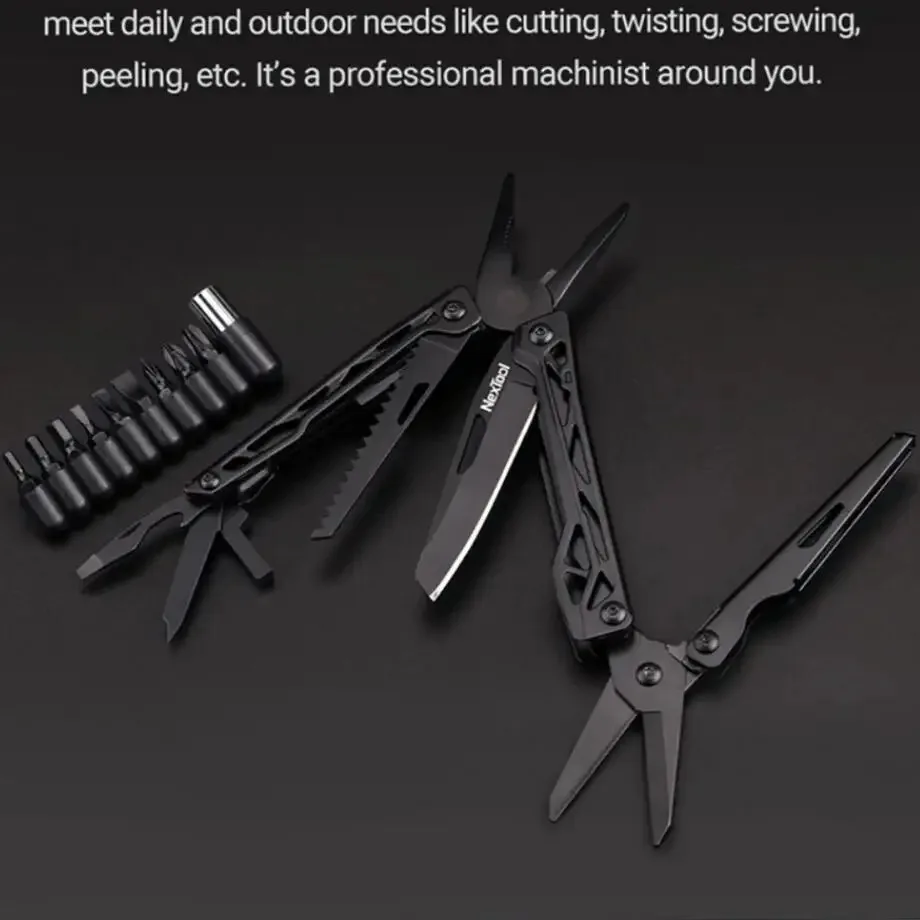 NEXTOOL Multi-function Knife 10 IN 1 Portable Folding Knife Stainless Steel Opener Screwdriver Tools Knife