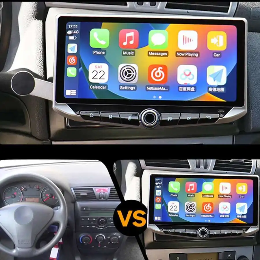 

QLED GPS Android 14 мультимедийный видеоплеер для Fiat Stilo 2001-2010 AI Voice 10,88 "CarPlay 4G стерео автоматическое радио