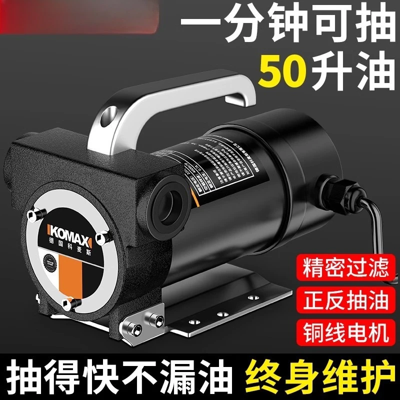 12V24V220V Electric Universal Small Pumping Unit Portable Refueling Artifact with Forward and Reverse Rotation