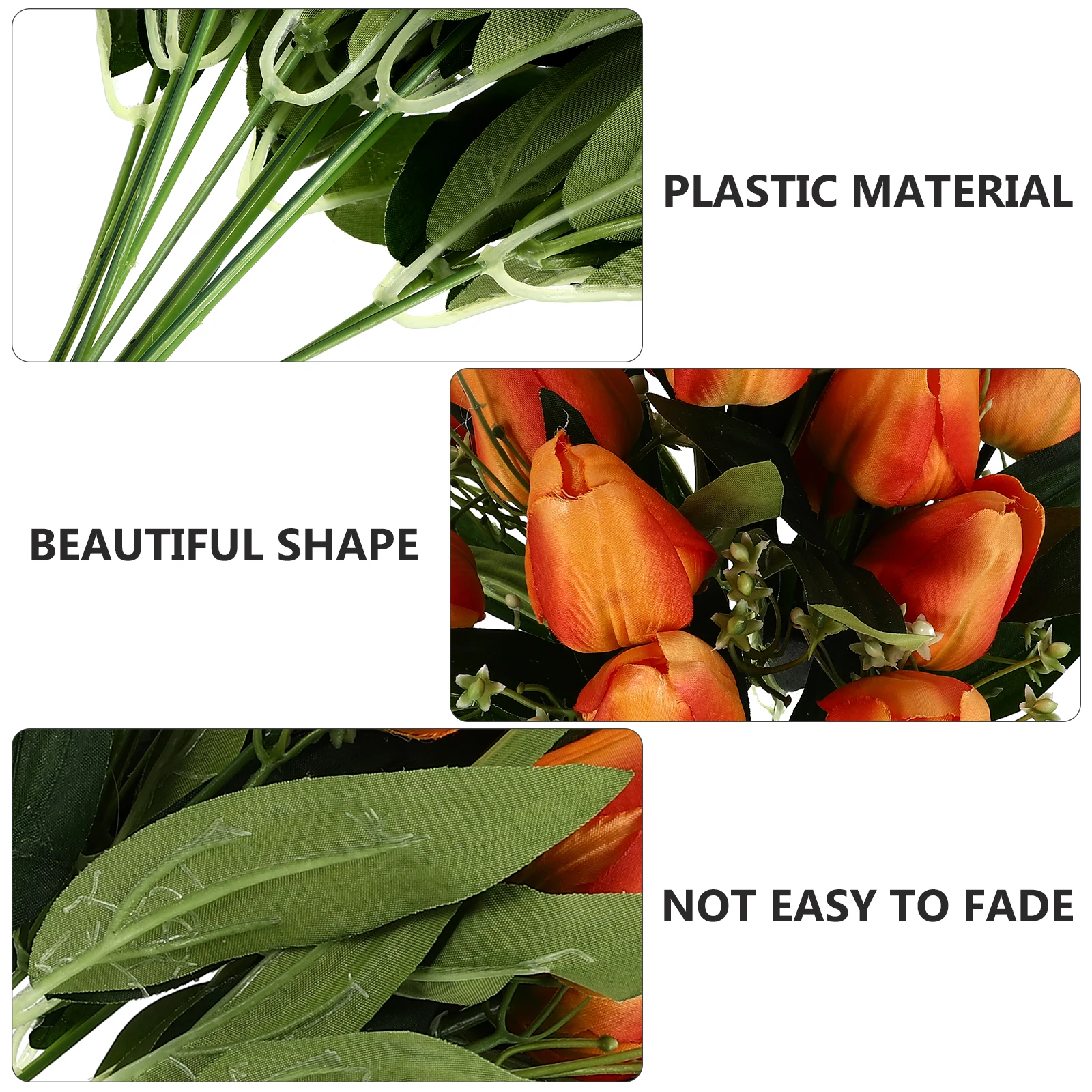 

1Pc Fake Bouquet Lightweight Portable Plastic Cloth Simulation Flower Decor Birthday Party Decoration