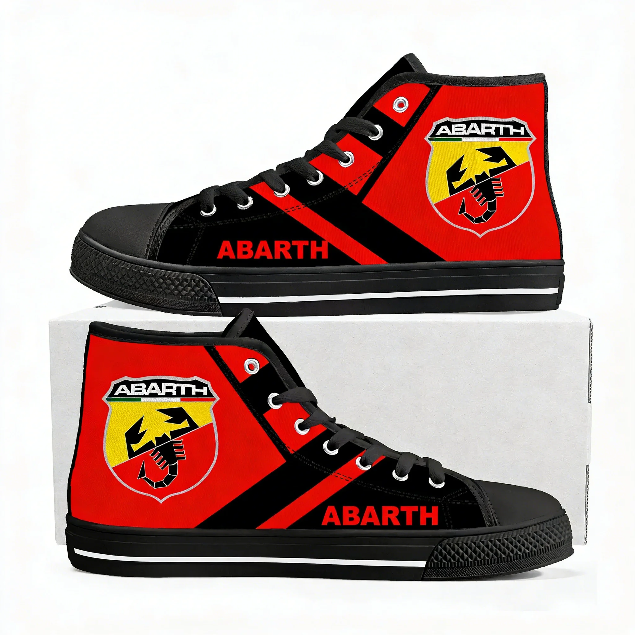 

A-Abarths High Top Sneakers Mens Womens Teenager High Quality Canvas Sneaker 3D Print Casual Couple Shoes Personalized Shoe