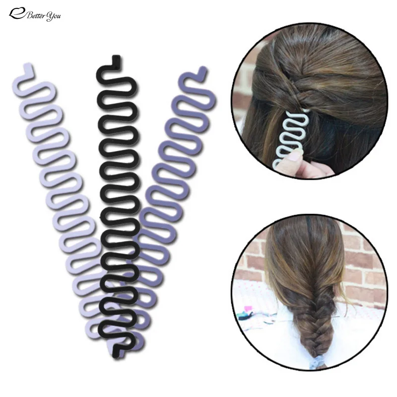 8 Colors Lady French Hair Braiding Tool Hair Twist Braider Easy to Use DIY Accessories Fashion Salon Women Braider Maker Tool