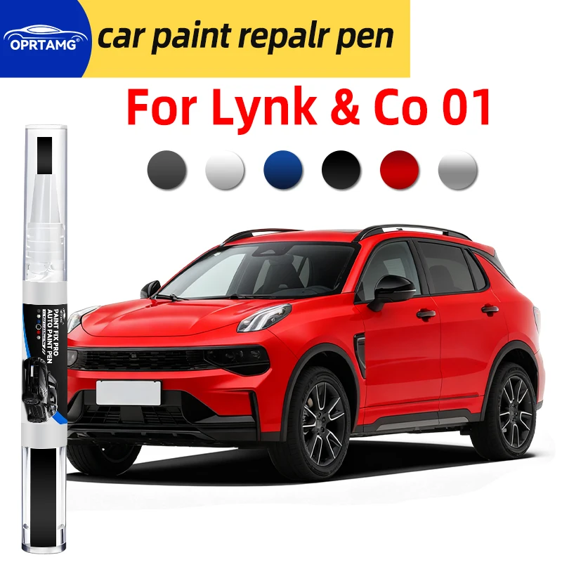 Caneta de reparo de pintura de carro para lynk & co 01, reparo de arranhões, spray preto, ferramentas de pintura de carro, acessórios, gadgets, automó