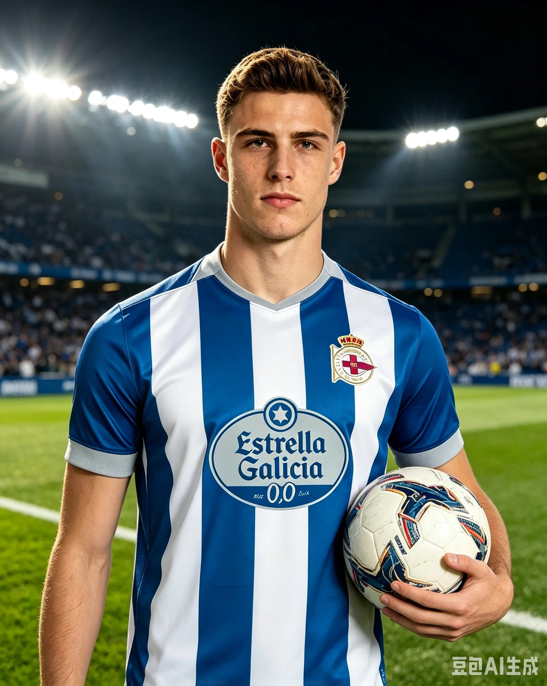 Spanish Deportivo La Coru Ñ A Football Jersey Printed Quick Drying Sports Men's Short Sleeved Shirt T-shirt Family Matching