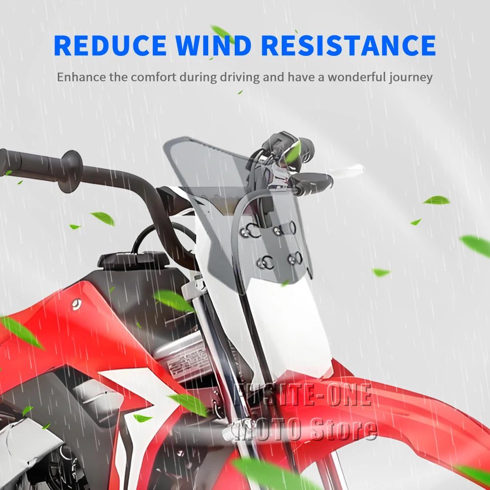 

For Honda CRF 70-250f motorcycle adventure windshield extension style Windscreen Wind Deflector Screen