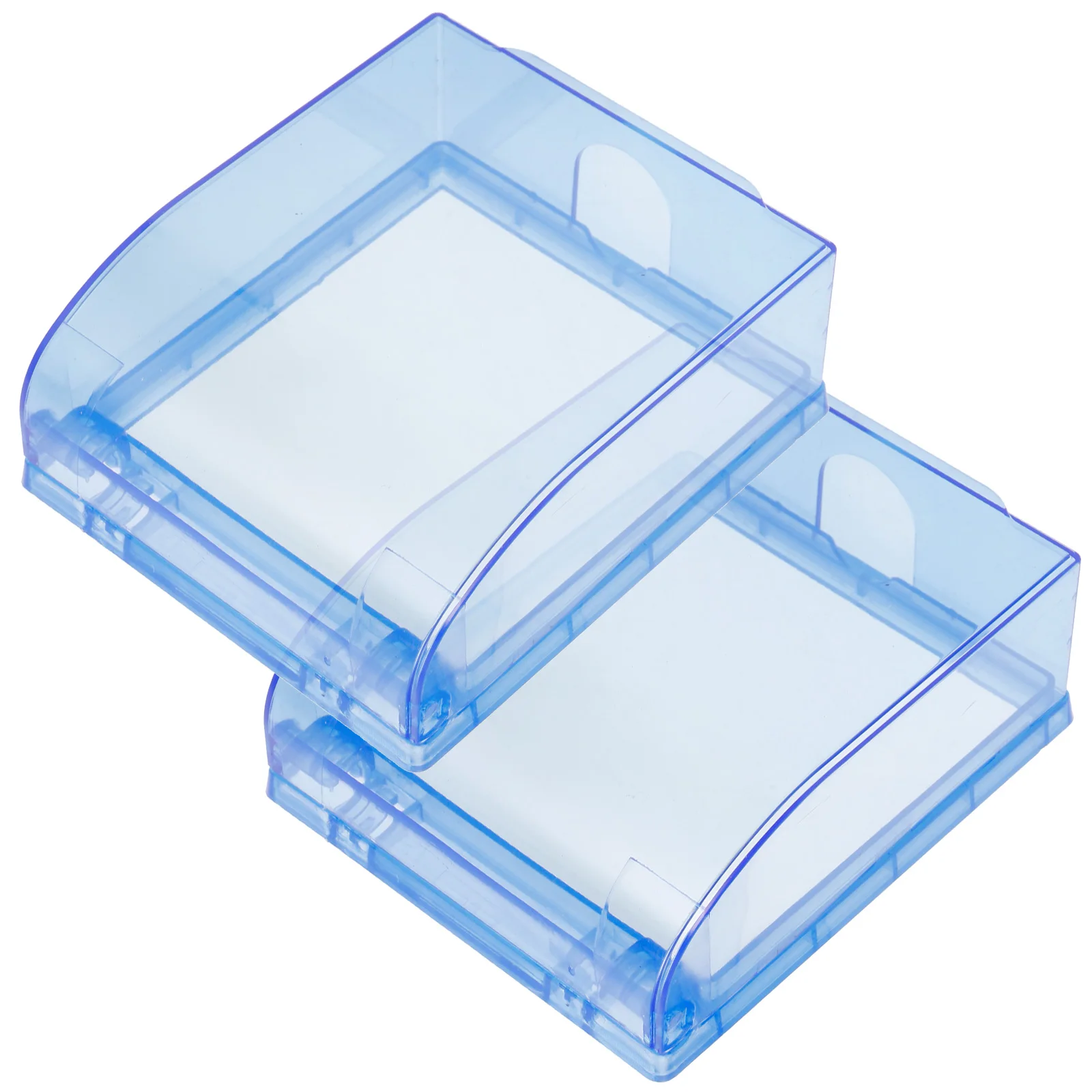 

2pcs Waterproof Socket Outlet Cover Transparent Blue Anti Scratch Protective Film Flexible Hover Electrical Plugs Wire Sealing