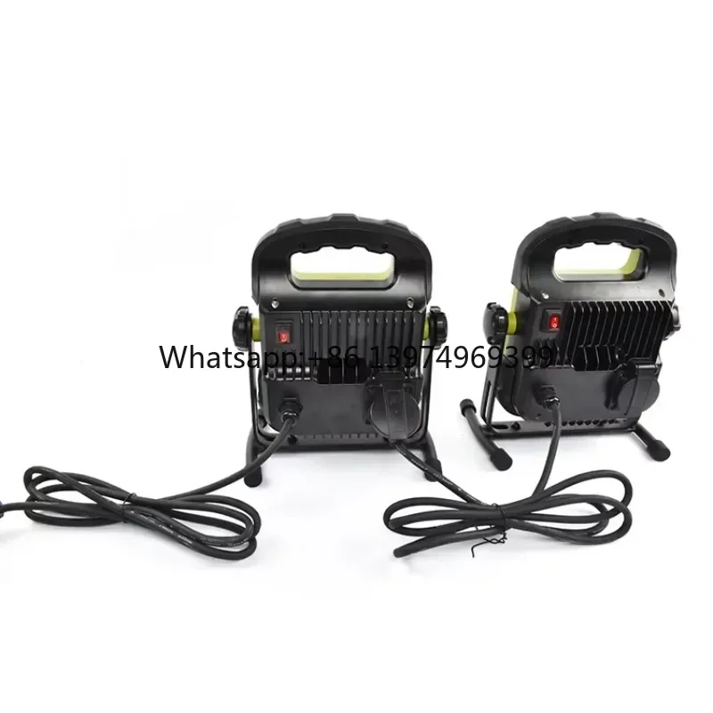24W Portable LED Flood Work Light AC Plug-in 3300 Lumen for Car Repair Camping & Job Site Lighting