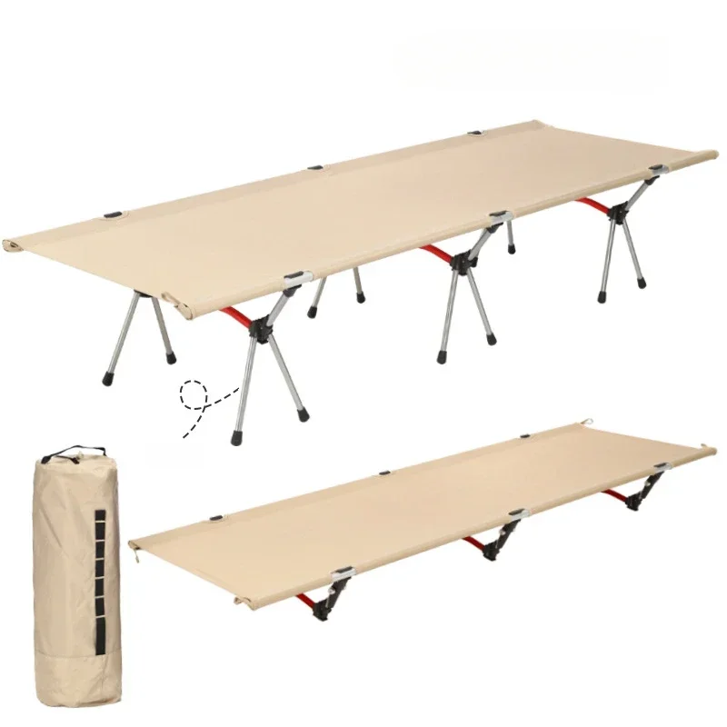 Camping Cot Portable Folding Bed Ultralight Aluminum Alloy Sleeping Cot for Outdoor Hiking Backpacking Travel