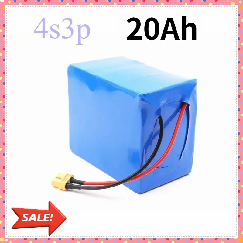 Aleaivy 12.8V 15Ah-20Ah LiFePO4 Battery (Lithium Iron Phosphate), 32700 Cells 4S3P 40A BMS, Ideal for Solar,Marine, UPS Systems,