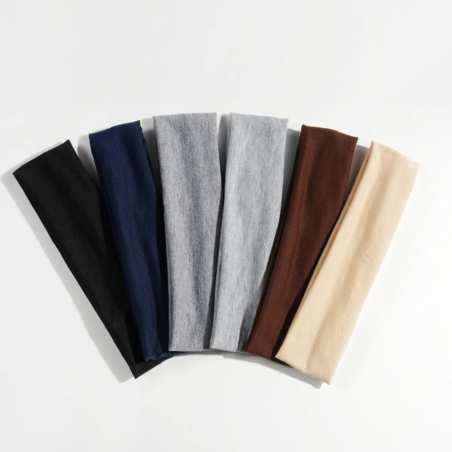 4Pcs/Set Fashion Knitted Hair Bands Women Solid Color Wide Elastic Headband Sport Yoga Hairband Soft Wash Face Makeup Headwrap image 6