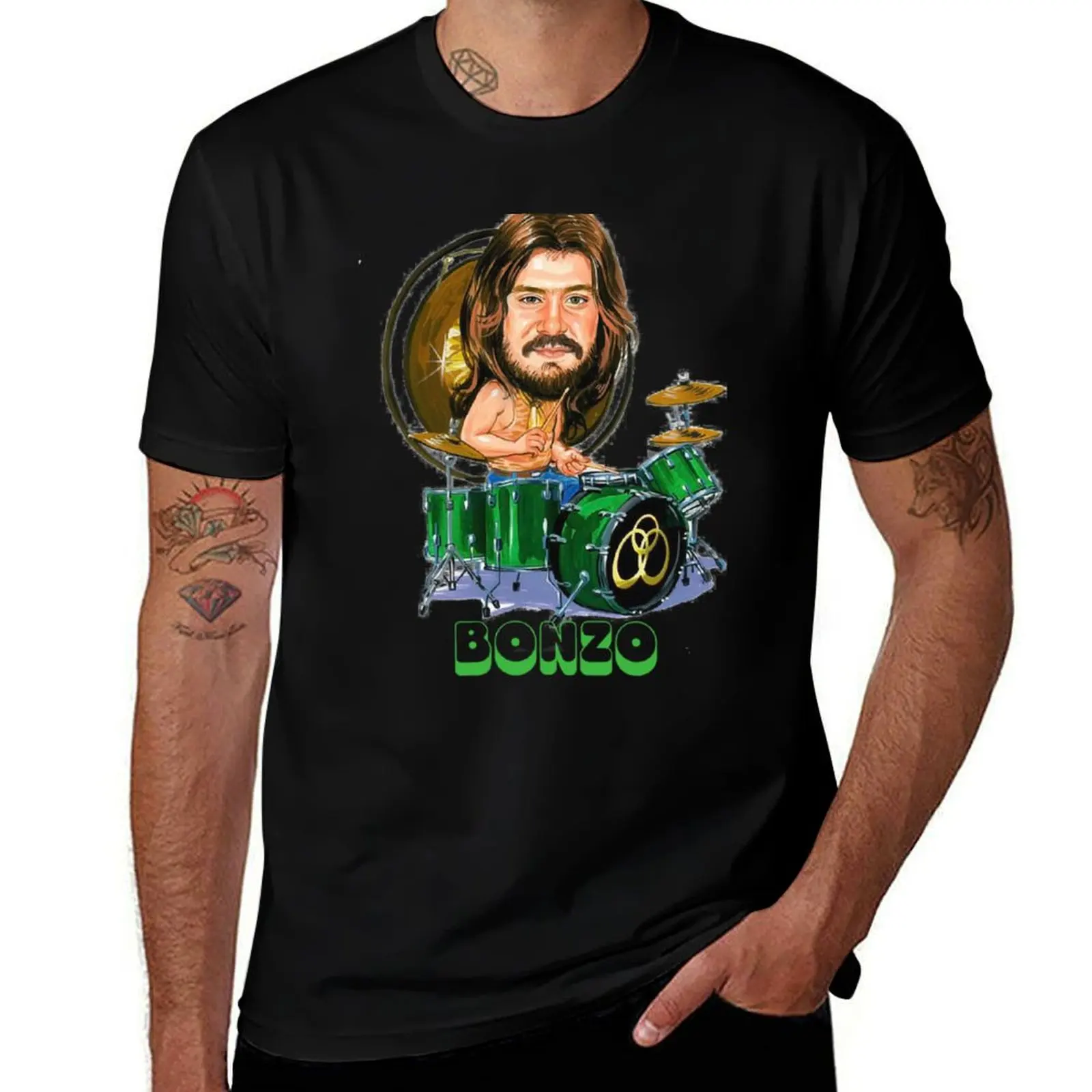 

John Bonham T-Shirt t shirts for man slim fit t shirt man luxury T-Shirt