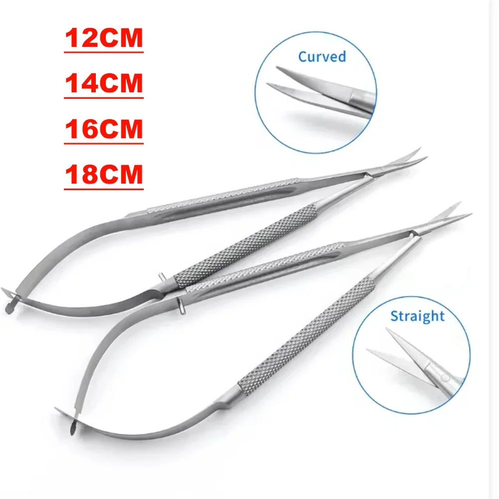Castroviejo Micro Ophthalmic Scissors Stainless Steel Cornea Surgical Instrument for Eye and Dental