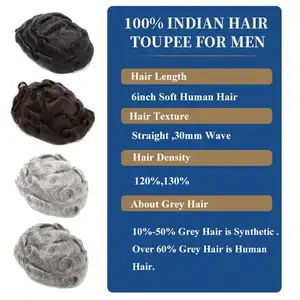 Protezin peruk, erkekler için saç, %100 % insan saçı peruk, protez, erkek-0.12-0.14 mm, enjeksiyon için cilt, şarkı 6 Erkek-insan peruğunun en iyi 10 satışı-no. 7