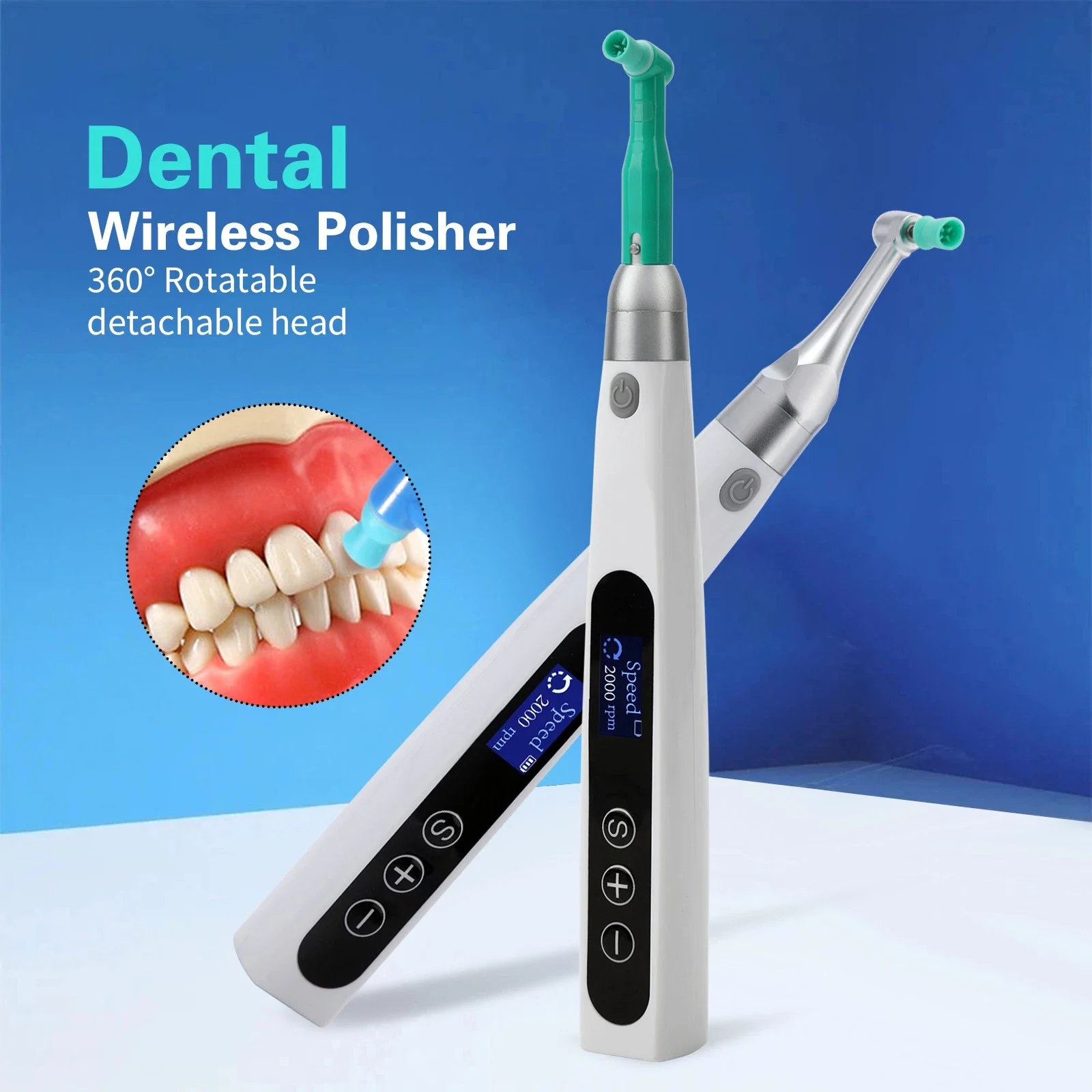 2 Styles Dental Electric Hygiene Prophy Handpiece 1:1 Polishing Handpiece Polisher