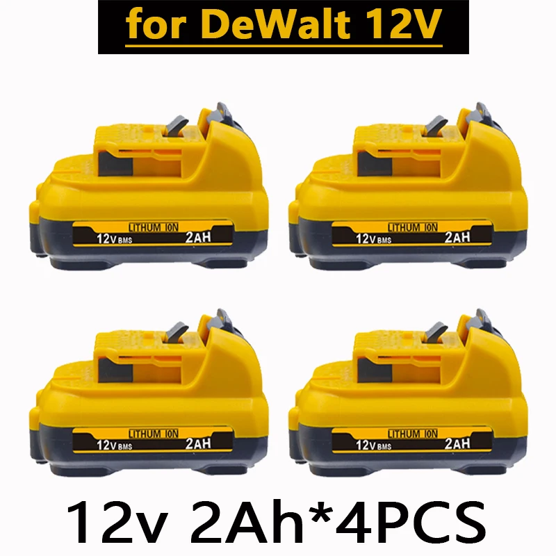 1-3Pack 12V Vervanging voor Dewalt DCB120 Lithium-ion Batterijen 12V 3.0Ah Batterij DCB125 DCB123 DCD710 Elektrisch gereedschap Batterij
