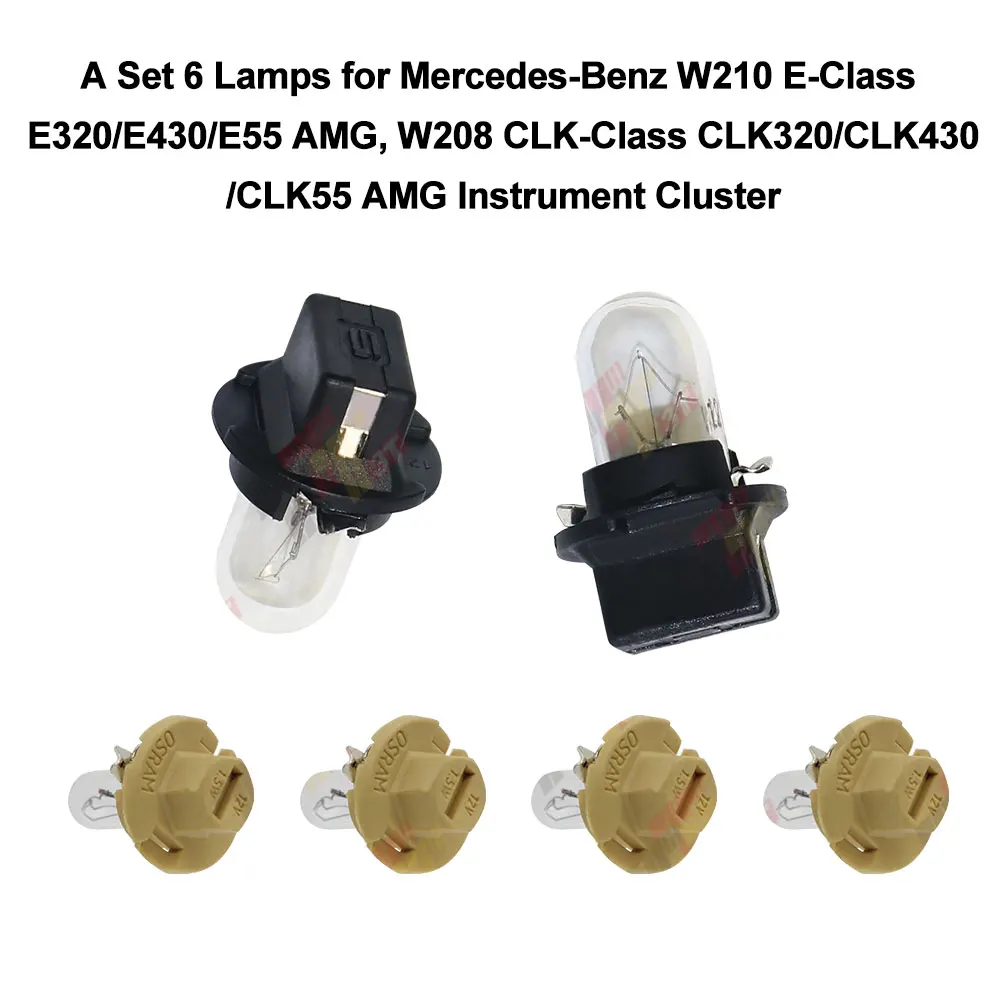 

Instrument Cluster Bulbs For Mercedes-Benz W210 E-Class E320 E430 E55 AMG W208 CLK55