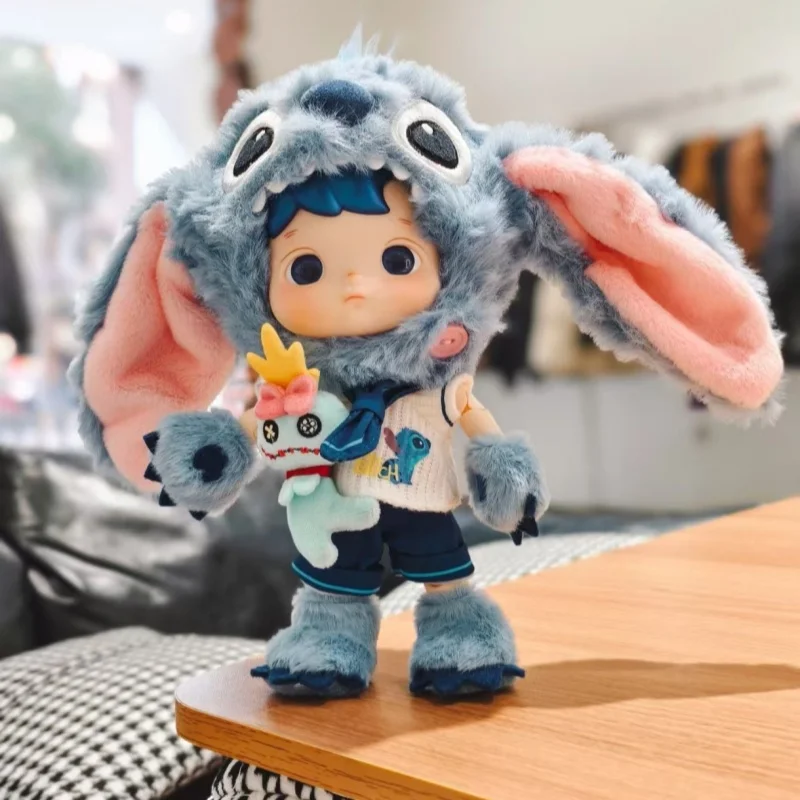 

POP MART HACIPUPU Stitch 1/8 BJD Series: Модная коллекционная фигурка-сюрприз в закрытой упаковке, милая модель, подарок на день рождения