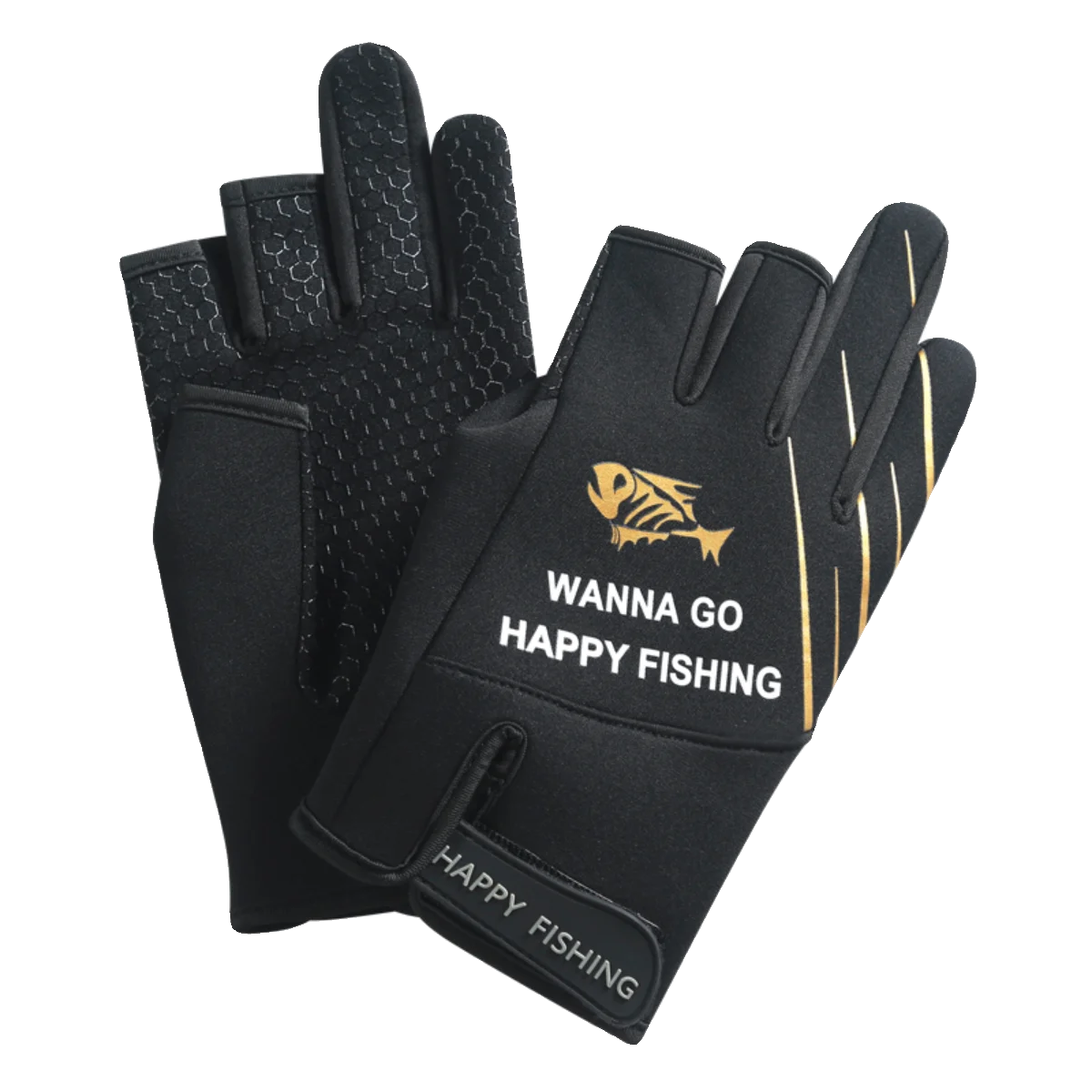 الخريف الشتاء ثلاثة أصابع قفازات الصيد المهنية الرجال روك الصيد عدم الانزلاق و طعنة واقية القيادة وركوب الخيل الإمدادات