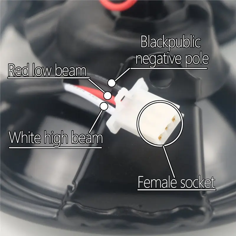 Durable-Motorcycle Spotlight Dual Round Headlight RUCKUS Headlight LED Headlight ZOOMER Headlight Scooter Headlight