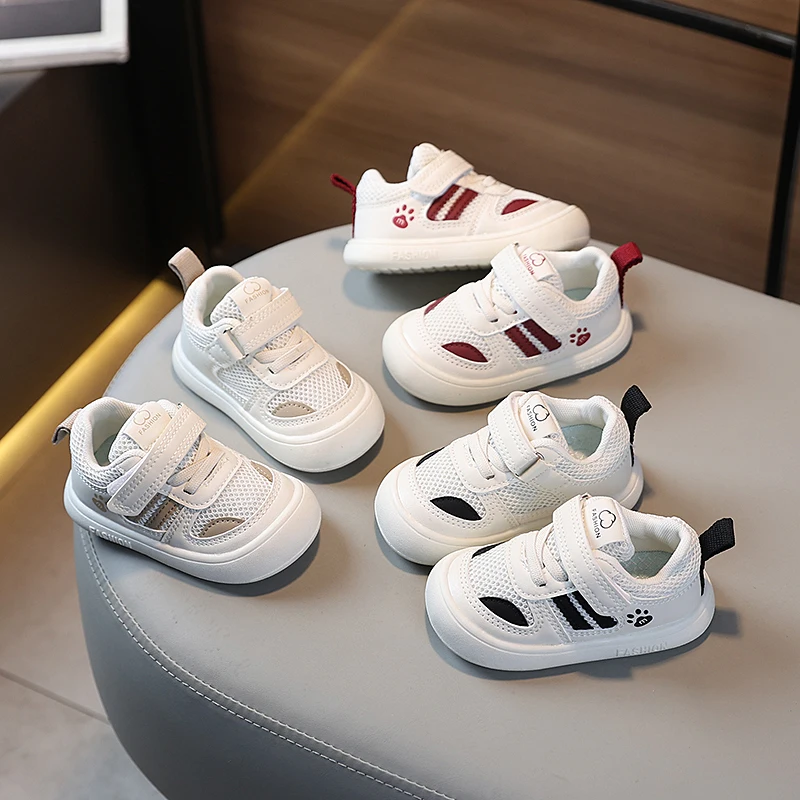

Spring New Arrival Baby Walker Shoes Soft Bottom Breathable Mesh Unisex Toddler Casual Board Shoes for 1 Year Old
