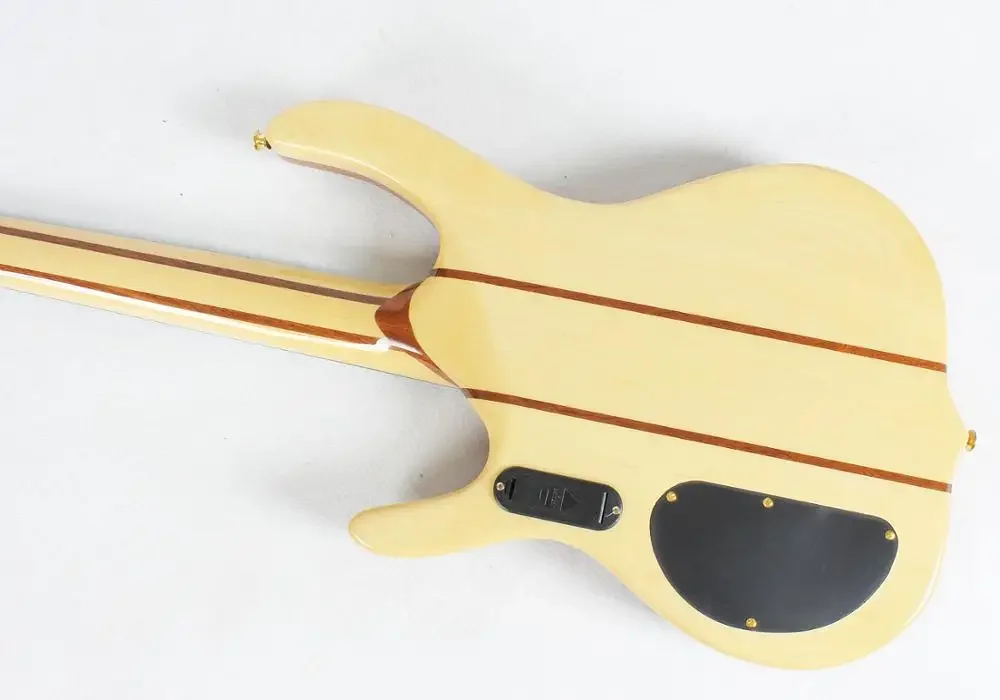 high quality custom OEM made in china  neck thru through body 4 four string ebana electric bass guitar