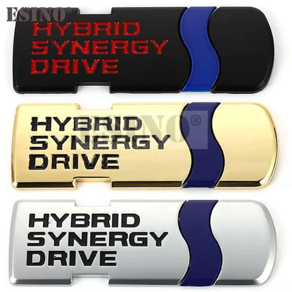 Hybrid Synergy Drive Car  Adhesive Sticker Badge Decal Zinc Alloy Fender Trunk Tailgate Emblem For Toyota Corolla RAV4 Camry