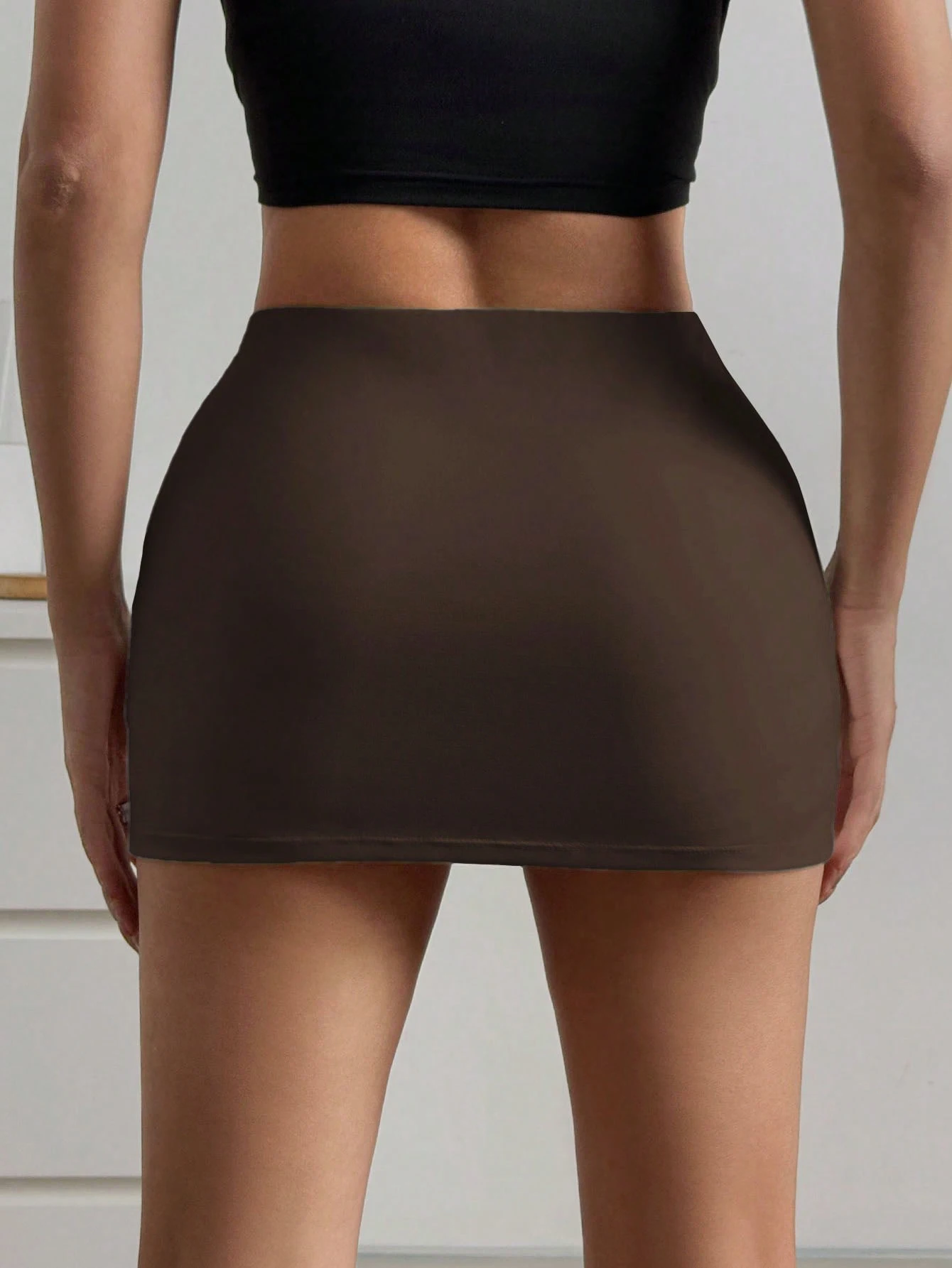 2 Pack Multi-color Women High Waist Bodycon Mini Skirt With Built-in Shorts Lining 2026 Summer Y2K Solid Slim Fit Casual Safety