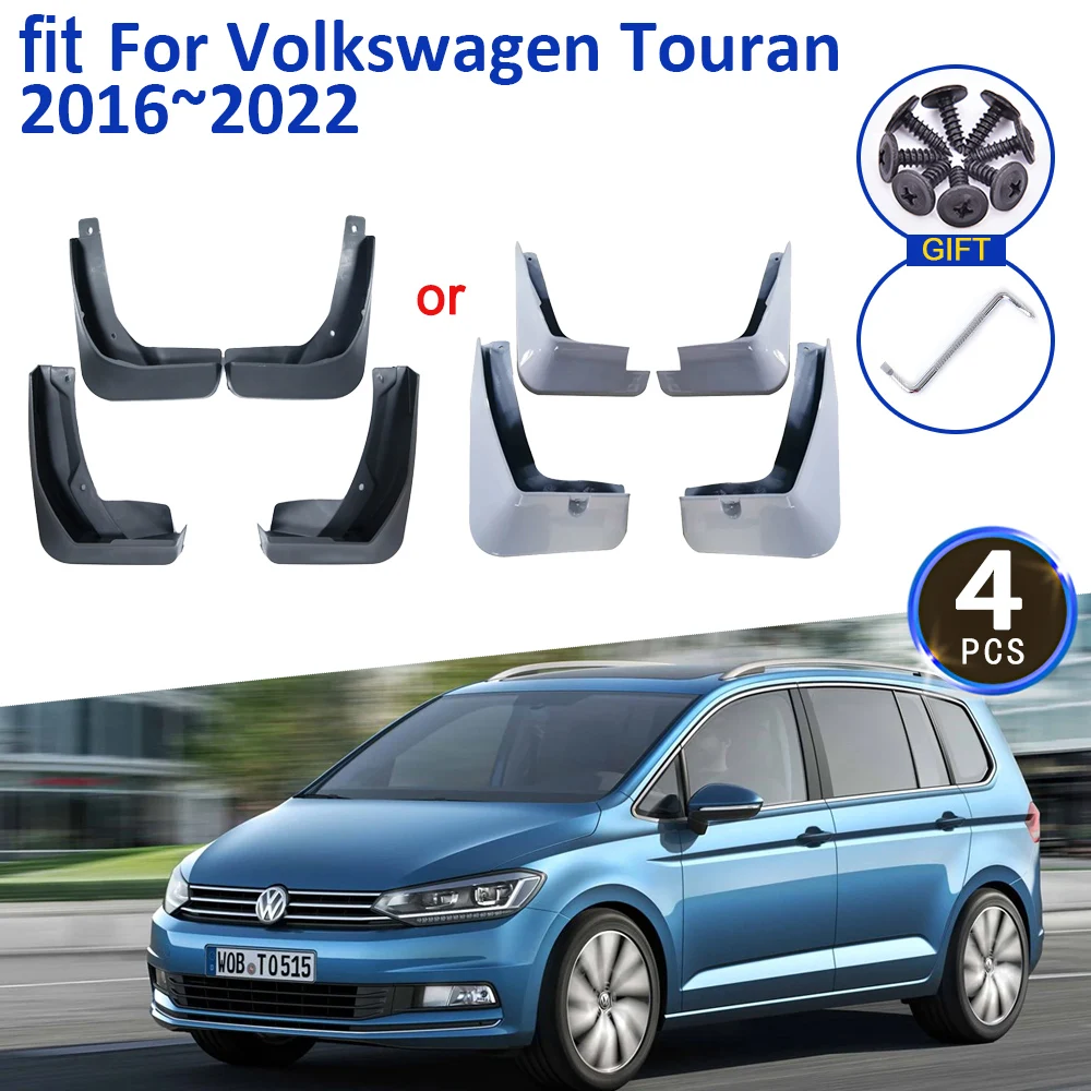 

For Volkswagen VW Touran 5T MK2 2016~2022 2021 2019 2018 2017 Accessories Mud Front Rear Wheels Anti-splash Mudguards Fender 4x