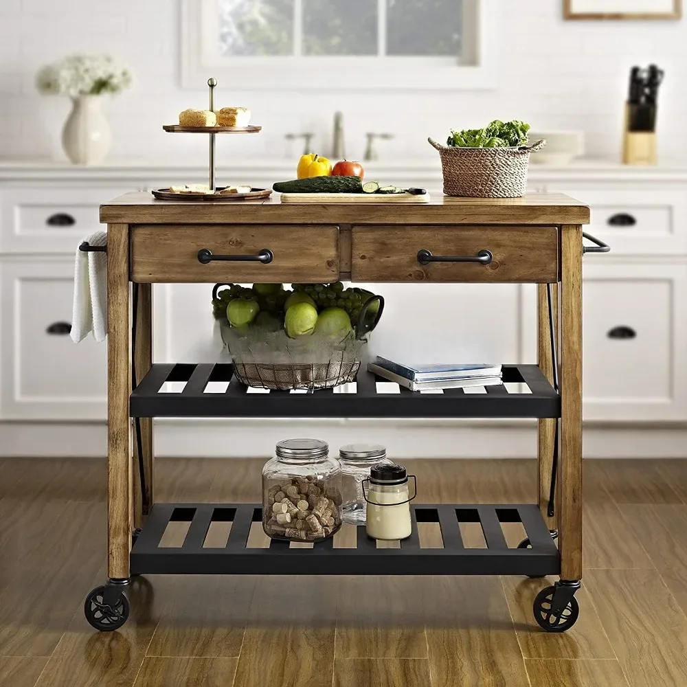 exquisite craftsmanship Nordic Kitchen Cooking Nakajima Microwave Cabinet Oven Cabinet Mobile Cutting Station